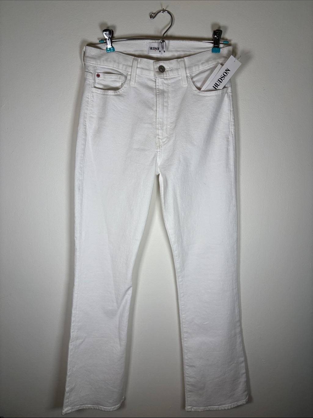 Hudson Blair High Rise Bootcut White Jeans Size 29 New With Tags